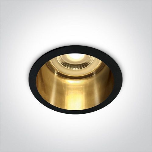 Recessed Spots Fixed Semi Trimless Dark Light Aluminium Black - Gold